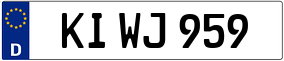Trailer License Plate